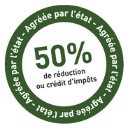 Logo réduction impôt de 50%